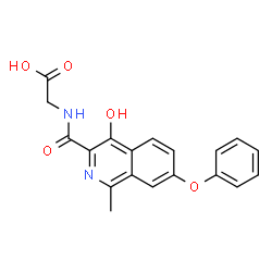 ChemSpider 2D Image | Roxadustat | C19H16N2O5
