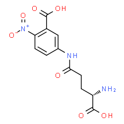ChemSpider 2D Image | 5-(L-gamma-Glutamylamino)-2-nitrobenzoic acid | C12H13N3O7