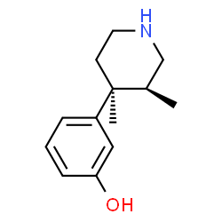 ChemSpider 2D Image | 3-((3S,4S)-3,4-Dimethylpiperidin-4-yl)phenol | C13H19NO