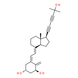 ChemSpider 2D Image | 1,3-CYCLOHEXANEDIOL, 4-METHYLENE-5-[(2E)-[(1S,3AS,7AS)-OCTAHYDRO-1-(5-HYDROXY-5-METHYL-1,3-HEXADIYNYL)-7A-METHYL-4H-INDEN-4-YLIDENE]ETHYLIDENE]-, (1R,3S,5Z) | C26H34O3