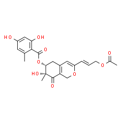 ChemSpider 2D Image | rubiginosin A | C23H24O9