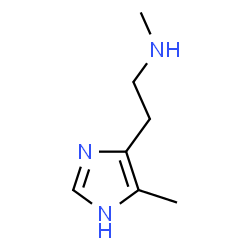 ChemSpider 2D Image | N-Methyl-2-(5-methyl-1H-imidazol-4-yl)ethanamine | C7H13N3