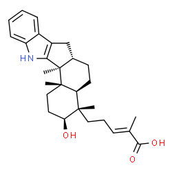 ChemSpider 2D Image | nodulisporic acid F | C28H37NO3