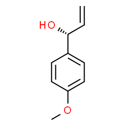 ChemSpider 2D Image | (1R)-1-(4-Methoxyphenyl)-2-propen-1-ol | C10H12O2
