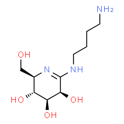 ChemSpider 2D Image | (2z,3r,4s,5r,6r)-2-[(4-Aminobutyl)imino]-6-(Hydroxymethyl)piperidine-3,4,5-Triol | C10H21N3O4