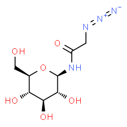 ChemSpider 2D Image | N-azidoacetyl-beta-D-glucopyranosylamine | C8H14N4O6