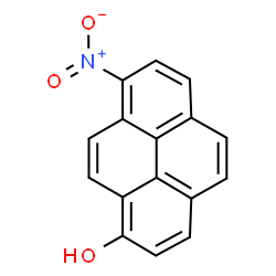 ChemSpider 2D Image | 8-Nitro-1-pyrenol | C16H9NO3