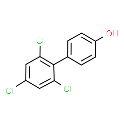 ChemSpider 2D Image | 2,4,6-trichloro-4'-biphenylol | C12H7Cl3O
