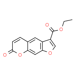 ChemSpider 2D Image | Ethyl 7-oxo-7H-furo[3,2-g]chromene-3-carboxylate | C14H10O5