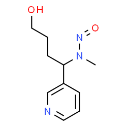 ChemSpider 2D Image | 4-(methylnitrosoamino)-4-(3-pyridyl)-1-butanol | C10H15N3O2