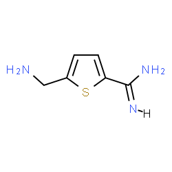 ChemSpider 2D Image | 5-(Aminomethyl)-2-thiophenecarboximidamide | C6H9N3S