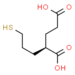 ChemSpider 2D Image | (2R)-2-(3-Sulfanylpropyl)pentanedioic acid | C8H14O4S