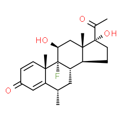 ChemSpider 2D Image | fluorometholone | C22H29FO4