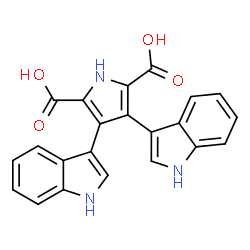 ChemSpider 2D Image | chromopyrrolic acid | C22H15N3O4