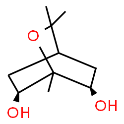 ChemSpider 2D Image | (6R,7S)-1,3,3-Trimethyl-2-oxabicyclo[2.2.2]octane-6,7-diol | C10H18O3