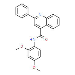 ChemSpider 2D Image | N-(2,4-Dimethoxyphenyl)-2-phenyl-4-quinolinecarboxamide | C24H20N2O3