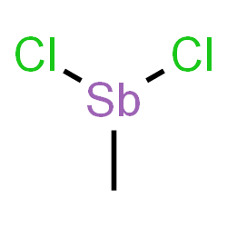 ChemSpider 2D Image | Dichloro(methyl)stibine | CH3Cl2Sb