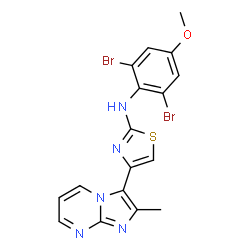 ChemSpider 2D Image | PTC-209 | C17H13Br2N5OS