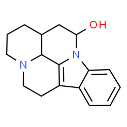 ChemSpider 2D Image | 2,3,5,6,12,13,13a,13b-Octahydro-1H-indolo[3,2,1-de]pyrido[3,2,1-ij][1,5]naphthyridin-12-ol | C17H20N2O