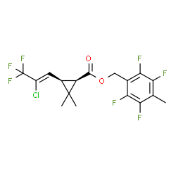 ChemSpider 2D Image | kappa-tefluthrin | C17H14ClF7O2