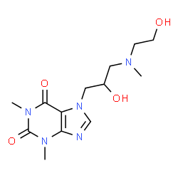ChemSpider 2D Image | Xanthinol | C13H21N5O4