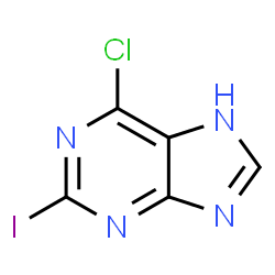 ChemSpider 2D Image | 2-Iodo-6-chloropurine | C5H2ClIN4