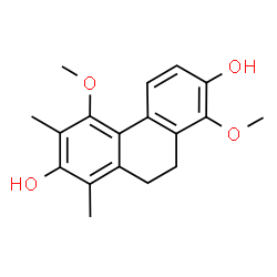 ChemSpider 2D Image | 4,8-Dimethoxy-1,3-dimethyl-9,10-dihydro-2,7-phenanthrenediol | C18H20O4