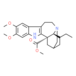 ChemSpider 2D Image | Methyl (4alpha)-12,13-dimethoxyibogamine-18-carboxylate | C23H30N2O4