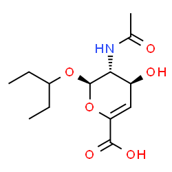 ChemSpider 2D Image | 3-Pentanyl 2-acetamido-2,4-dideoxy-alpha-L-threo-hex-4-enopyranosiduronic acid | C13H21NO6
