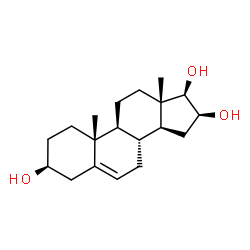 ChemSpider 2D Image | (3beta,16beta,17beta)-Androst-5-ene-3,16,17-triol | C19H30O3