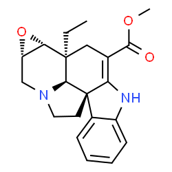 ChemSpider 2D Image | (5a,6a,7a,12b,19a)-2,3-Didehydro-6,7-epoxyaspidospermidine-3-carboxylic Acid Methyl Ester | C21H24N2O3