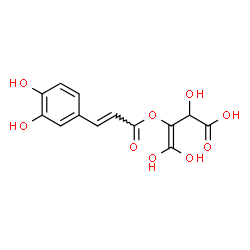 ChemSpider 2D Image | 3-{[(2E)-3-(3,4-Dihydroxyphenyl)-2-propenoyl]oxy}-2,4,4-trihydroxy-3-butenoic acid | C13H12O9