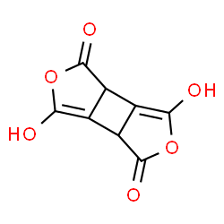 ChemSpider 2D Image | 3,6-Dihydroxyfuro[3',4':3,4]cyclobuta[1,2-c]furan-1,4(3bH,6bH)-dione | C8H4O6