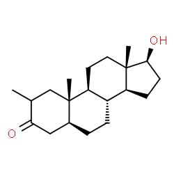ChemSpider 2D Image | (5alpha,17beta)-17-Hydroxy-2-methylandrostan-3-one | C20H32O2