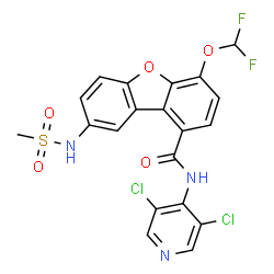ChemSpider 2D Image | Oglemilast | C20H13Cl2F2N3O5S