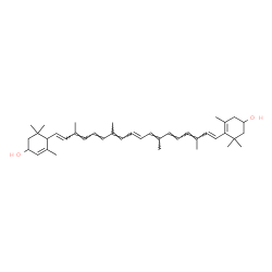 ChemSpider 2D Image | 4,5-Didehydro-5,6-dihydro-beta,beta-carotene-3,3'-diol | C40H56O2