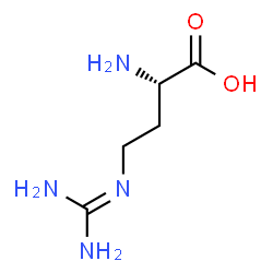 ChemSpider 2D Image | (S)-2-Amino-4-((aminoiminomethyl)amino)butanoic acid | C5H12N4O2