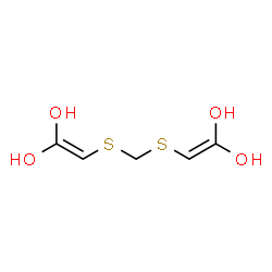 ChemSpider 2D Image | 2,2'-(Methylenedisulfanediyl)di(1,1-ethenediol) | C5H8O4S2