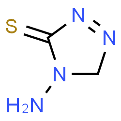 ChemSpider 2D Image | 4-Amino-4,5-dihydro-3H-1,2,4-triazole-3-thione | C2H4N4S