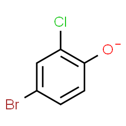 ChemSpider 2D Image | 4-Bromo-2-chlorophenolate | C6H3BrClO