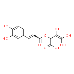 ChemSpider 2D Image | 2-{[(2E)-3-(3,4-Dihydroxyphenyl)-2-propenoyl]oxy}-3,4,4-trihydroxy-3-butenoic acid | C13H12O9