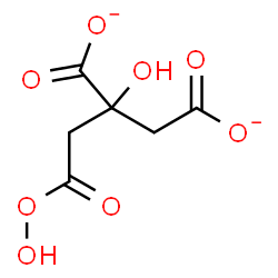 ChemSpider 2D Image | 2-(2-Hydroperoxy-2-oxoethyl)-2-hydroxysuccinate | C6H6O8