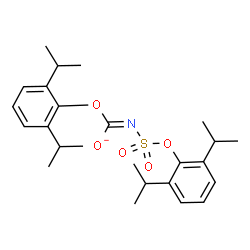 ChemSpider 2D Image | (E)-(2,6-Diisopropylphenoxy){[(2,6-diisopropylphenoxy)sulfonyl]imino}methanolate | C25H34NO5S