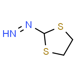 ChemSpider 2D Image | 1,3-Dithiolan-2-yldiazene | C3H6N2S2