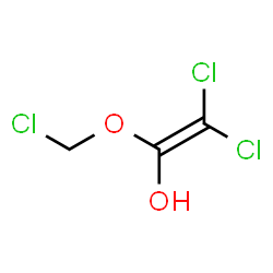ChemSpider 2D Image | 2,2-Dichloro-1-(chloromethoxy)ethenol | C3H3Cl3O2