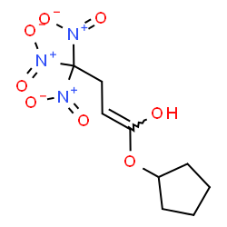 ChemSpider 2D Image | (1E)-1-(Cyclopentyloxy)-4,4,4-trinitro-1-buten-1-ol | C9H13N3O8