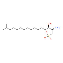 ChemSpider 2D Image | (2R,3R)-2-Ammonio-3-hydroxy-15-methyl-1-hexadecanesulfonate | C17H37NO4S