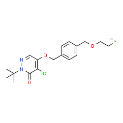 ChemSpider 2D Image | Flurpiridaz F 18 | C18H22Cl18FN2O3