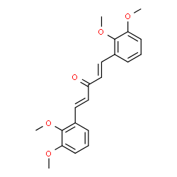 ChemSpider 2D Image | 1,5-Bis-(2,3-dimethoxy-phenyl)-penta-1,4-dien-3-one | C21H22O5