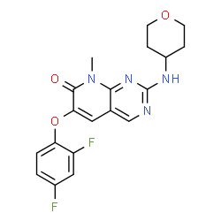ChemSpider 2D Image | R-1487 | C19H18F2N4O3